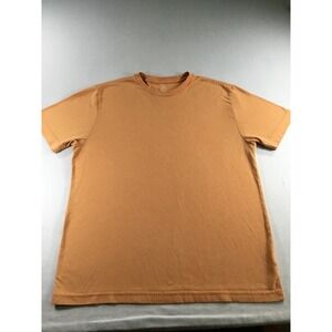 George Mens M T-Shirt Short Sleeve Crewneck Soft Orange Basics‎ Layering Casual